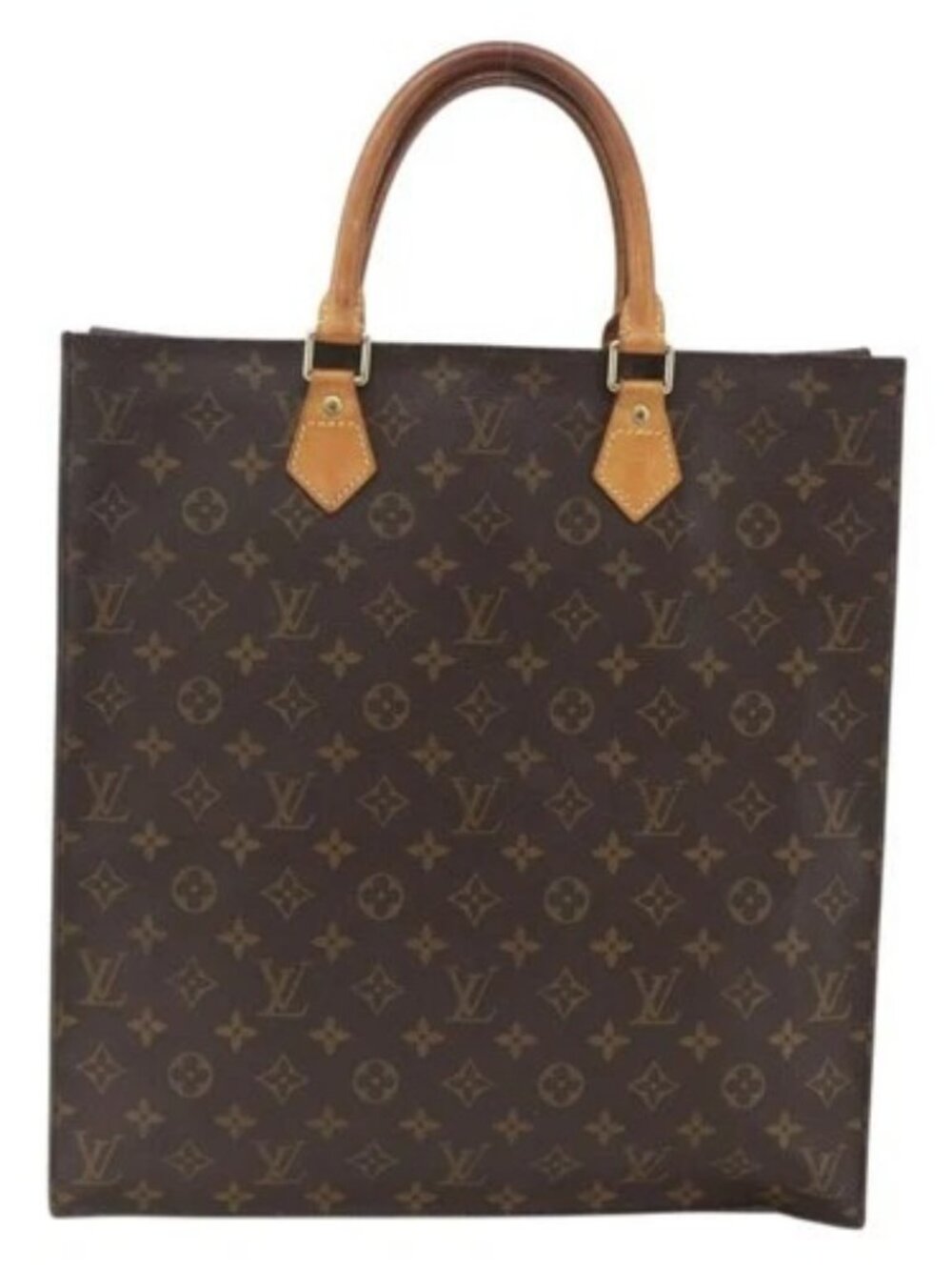 LOUIS VUITTON Monogram Sac Plat Hand Bag